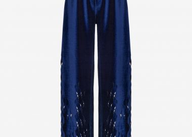 Sweatpants in Blue Velour - Cutcuutur - 
