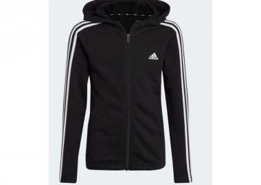 Sweatshirt adidas Essentials 3 Stripes FullZip Hoodie girls IC3634 - adidas performance - 