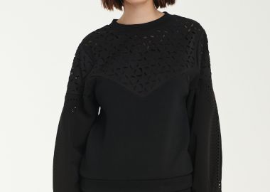 Sweatshirt In Black - Cutcuutur - 