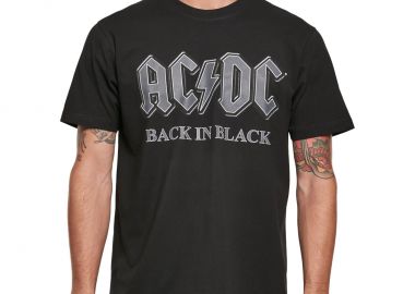 T-Shirt ACDC Back In Black Merchcode MC480 Black - Merchcode - 