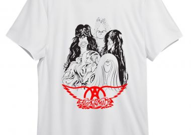 T-Shirt Aerosmith Art1 Rock Avenue White - Rock Avenue - 