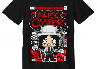 T-Shirt Alice Cooper Pop Culture Black - Pop Culture - 