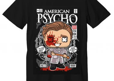 T-Shirt American Psycho Patrick Bateman Pop Culture Black - Pop Culture - 