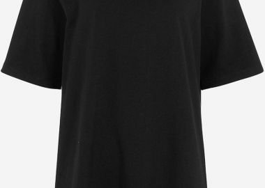 T-shirt άνετη γραμμή σε μαύρο χρώμα plus size -  - 