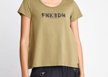T-shirt από οργανικό βαμβάκι και τύπωμα - FUNKY BUDDHA - 
