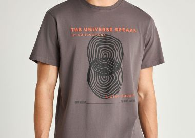 T-shirt απο οργανικό βαμβάκι με τύπωμα - FUNKY BUDDHA - 