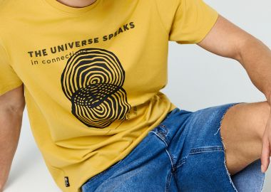 T-shirt απο οργανικό βαμβάκι με τύπωμα - FUNKY BUDDHA - 