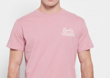 T-shirt από οργανικό βαμβάκι με τύπωμα - FUNKY BUDDHA - 