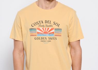 T-shirt από οργανικό βαμβάκι με τύπωμα - FUNKY BUDDHA - 