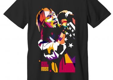 T-Shirt Axl Rose Art2 Rock Avenue Black - Rock Avenue - 