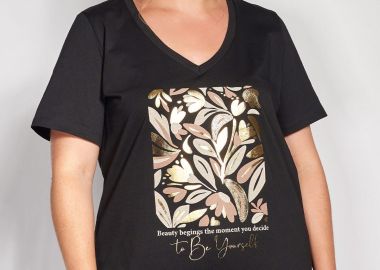 T-shirt βαμβακερό με στάμπα -  - 