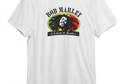 T-Shirt Bob Marley Art1 Rock Avenue White - Rock Avenue - 