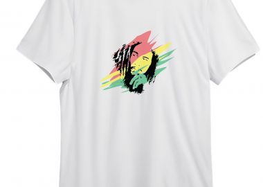 T-Shirt Bob Marley Art2 Rock Avenue White - Rock Avenue - 
