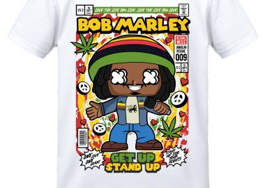T-Shirt Bob Marley Pop Culture White - Pop Culture - 