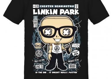 T-Shirt Chester Bennington Pop Culture Black - Pop Culture - 
