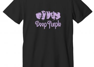 T-Shirt Deep Purple Art1 Rock Avenue Black - Rock Avenue - 