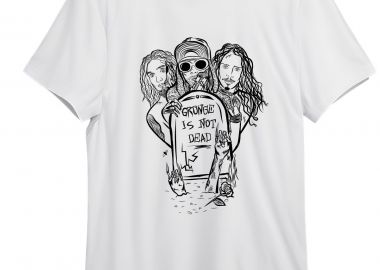 T-Shirt Grunge Is Not Dead Rock Avenue White - Rock Avenue - 