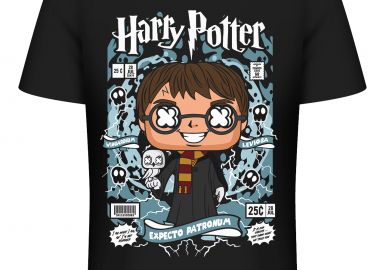 T-Shirt Harry Potter Pop Culture Black - Pop Culture - 