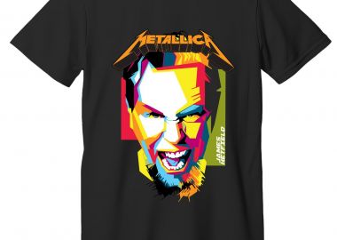 T-Shirt James Hetfield 1 Rock Avenue Black - Rock Avenue - 