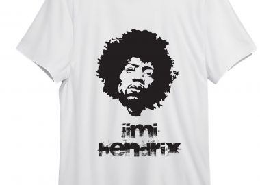 T-Shirt Jimi Hendrix Art1 Rock Avenue White - Rock Avenue - 