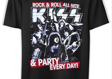 T-Shirt Kiss Pop Culture Black - Pop Culture - 
