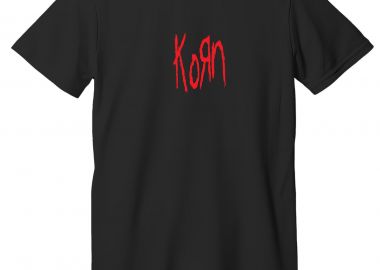 T-Shirt Korn Band Logo Rock Avenue Black - Rock Avenue - 