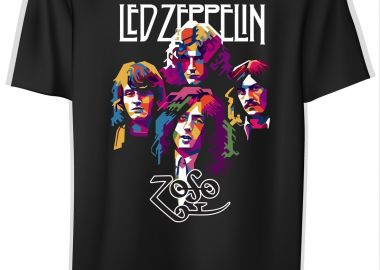T-Shirt Led Zep 1 Rock Avenue Black - Rock Avenue - 