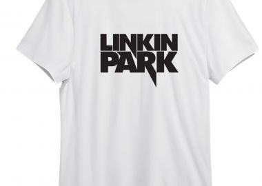 T-Shirt Linkin Park Logo Name Art1 Rock Avenue White - Rock Avenue - 