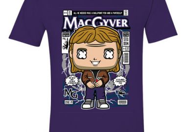 T-Shirt Macgyver Pop Culture Purple - Pop Culture - 