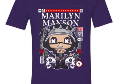 T-Shirt Marilyn Manson Pop Culture Purple - Pop Culture - 