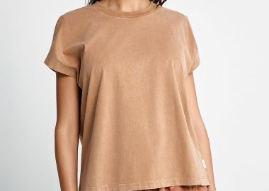 T-shirt με άνοιγμα στο μανίκι - FUNKY BUDDHA - 