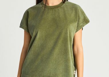 T-shirt με άνοιγμα στο μανίκι - FUNKY BUDDHA - 