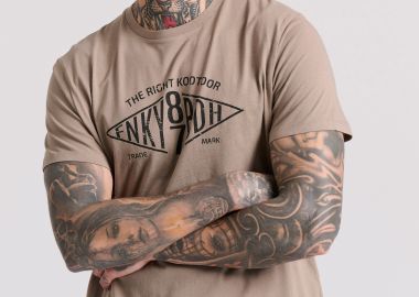 T-shirt με branded text artwork τύπωμα - FUNKY BUDDHA - 