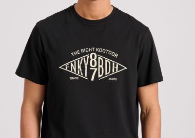 T-shirt με branded text artwork τύπωμα - FUNKY BUDDHA - 
