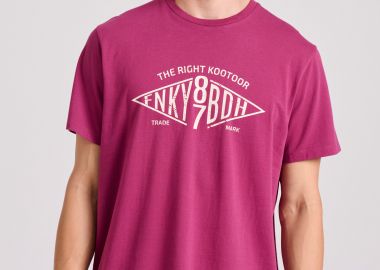 T-shirt με branded text artwork τύπωμα - FUNKY BUDDHA - 