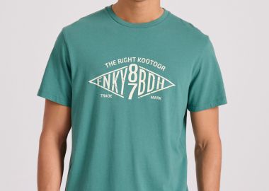 T-shirt με branded text artwork τύπωμα - FUNKY BUDDHA - 