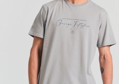 T-shirt με branded τύπωμα Garage 55. - GARAGE 55 - 
