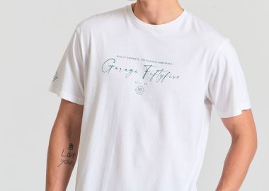 T-shirt με branded τύπωμα Garage 55. - GARAGE 55 - 