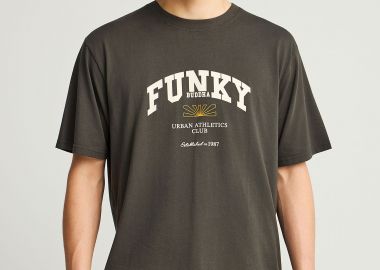 T-shirt με branded τύπωμα στο στήθος - FUNKY BUDDHA - 