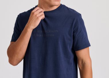 T-shirt με branded τύπωμα στο στήθος - FUNKY BUDDHA - 