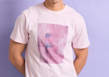 T-shirt με φωτογραφικό minimal τύπωμα - FUNKY BUDDHA - 