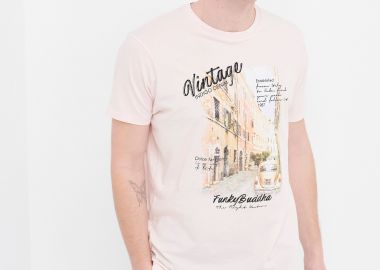 T-shirt με φωτογραφικό τύπωμα - FUNKY BUDDHA - 