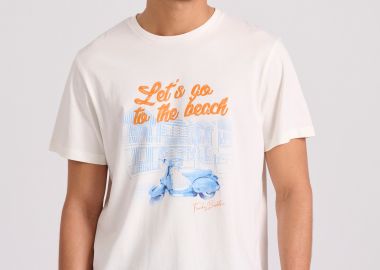 T-shirt με φωτογραφικό τύπωμα σε vintage look - FUNKY BUDDHA - 