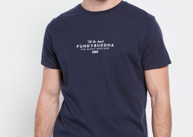 T-shirt με Funky Buddha τύπωμα στο στήθος - FUNKY BUDDHA - 