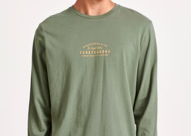 T-shirt με Funky Buddha τύπωμα στο στήθος - FUNKY BUDDHA - 