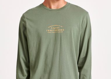 T-shirt με Funky Buddha τύπωμα στο στήθος - FUNKY BUDDHA - 