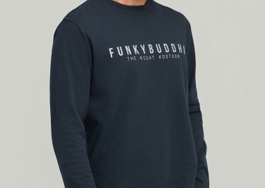 T-shirt με Funky Buddha τύπωμα στο στήθος - FUNKY BUDDHA - 