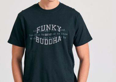 T-shirt με graphic τύπωμα - FUNKY BUDDHA - 