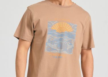 T-shirt με graphic τύπωμα στο στήθος - FUNKY BUDDHA - 