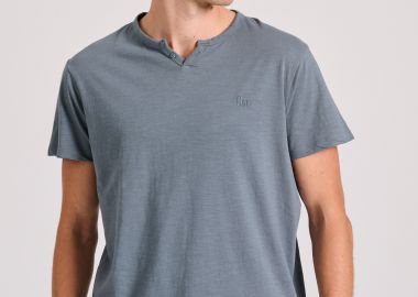 T-shirt με λαιμό henley Garage 55 - GARAGE 55 - 